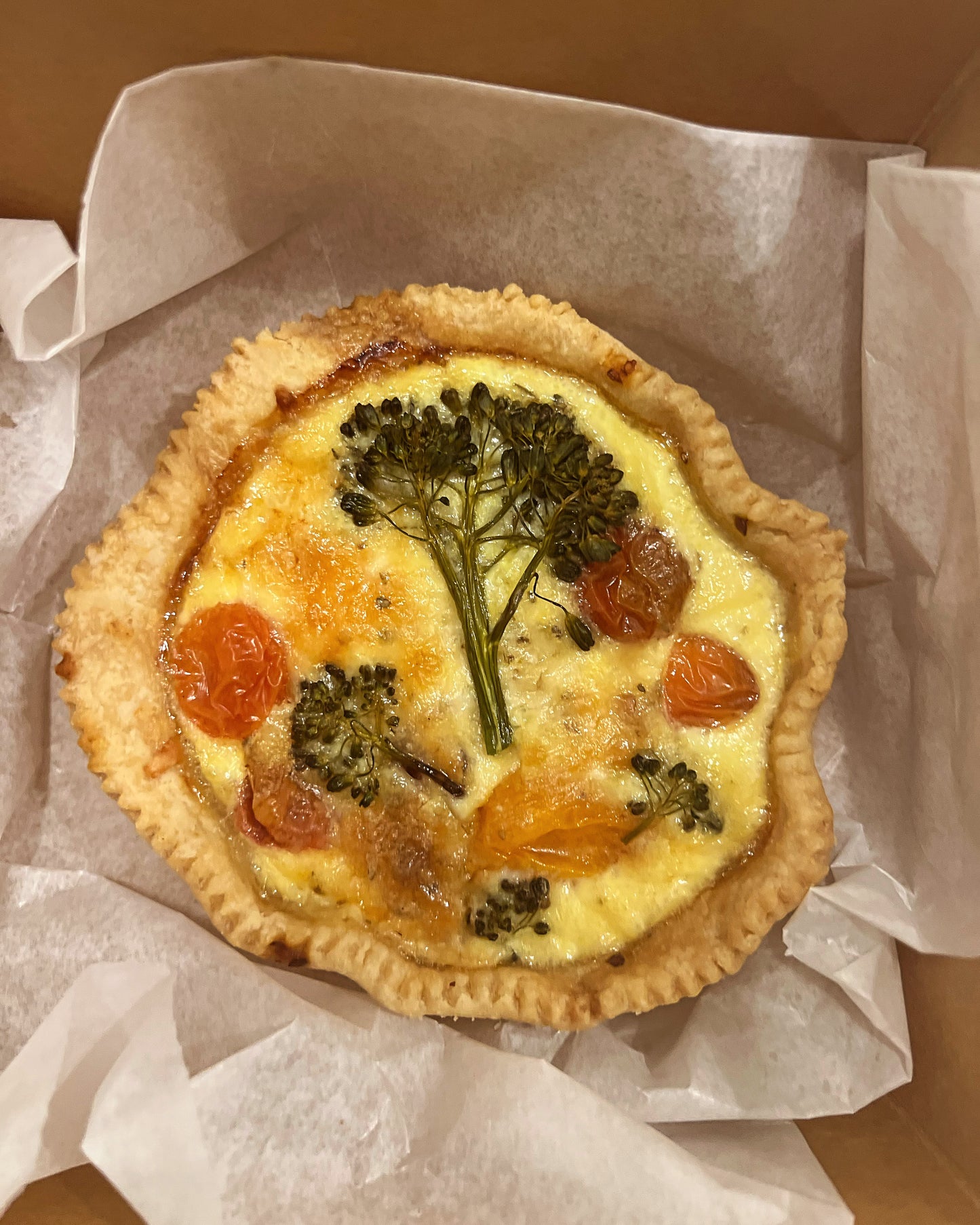 Broccolini and Cheddar Quiche image 1