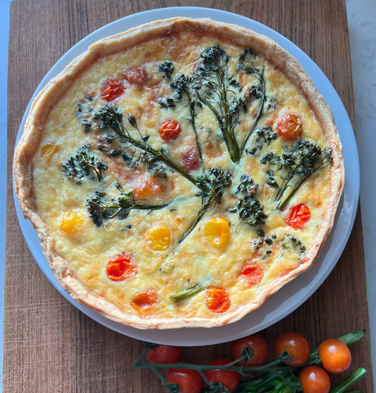 Broccolini and Cheddar Quiche image 0