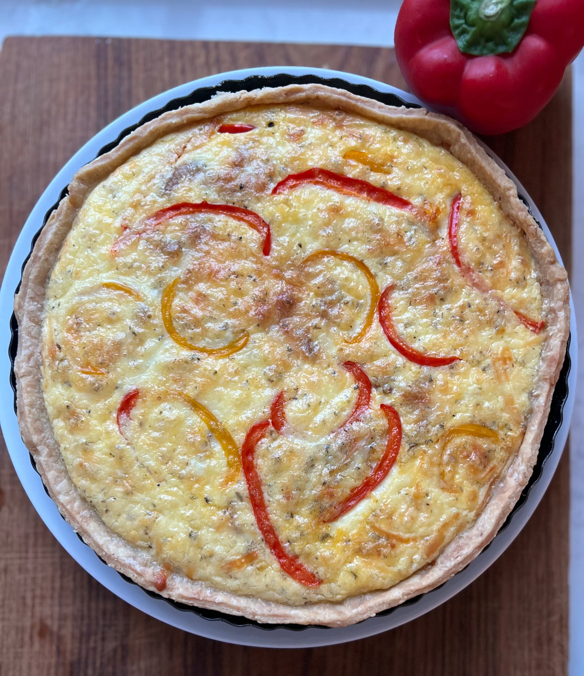 Sausage and Peppers Quiche image 0